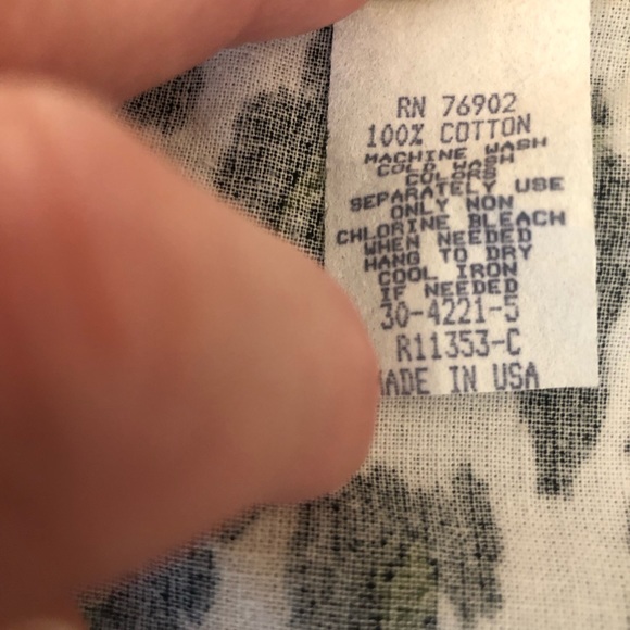 Roaman's Short Sleeve Cotton Button Front Top Plus Size 3x Leopard Print NWOT - Picture 6 of 11